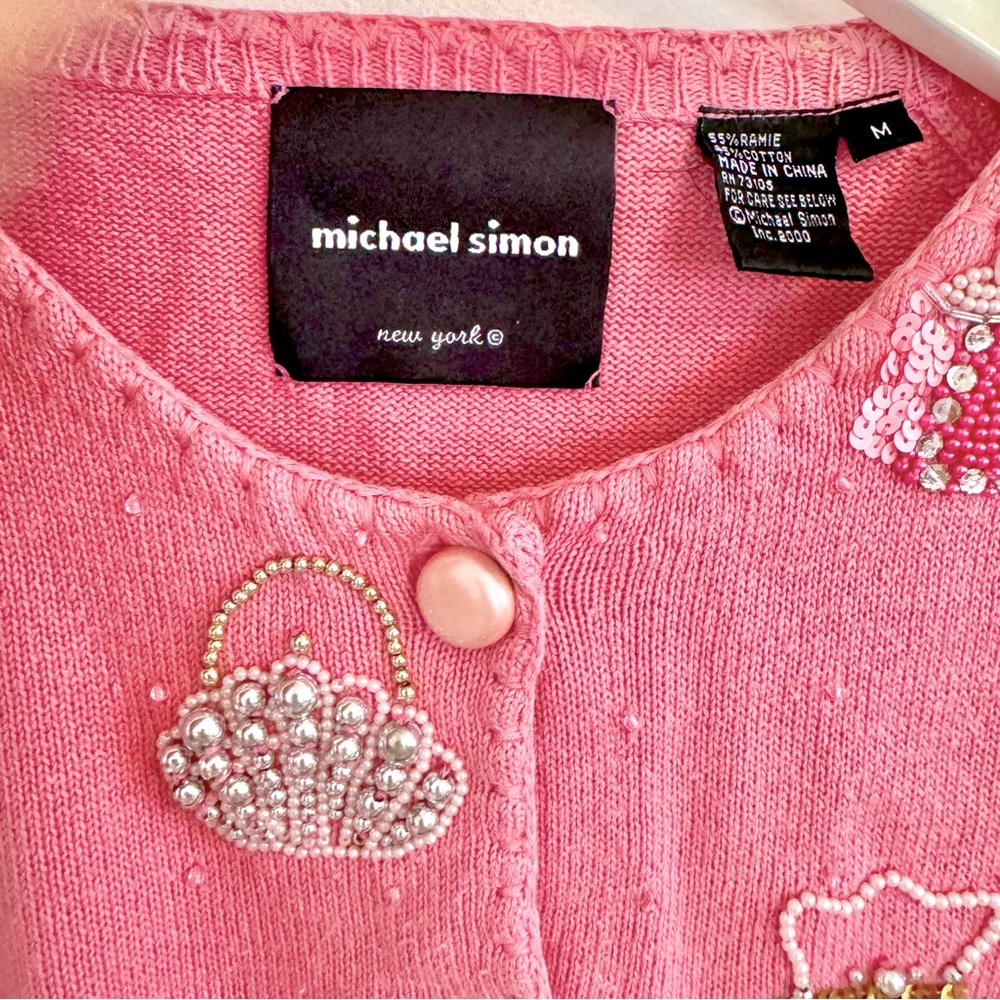 Vintage Pink Cotton Cropped Sweater